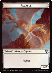 Pegasus // Inkling (0022) Double-Sided Token [Secrets of Strixhaven Commander Tokens] | Magic Magpie