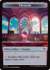 Primo, The Indivisble // Treasure Double-Sided Token [Secrets of Strixhaven Commander Tokens] | Magic Magpie