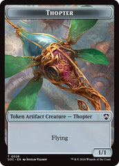 Thopter // Fractal (0004) Double-Sided Token [Secrets of Strixhaven Commander Tokens] | Magic Magpie