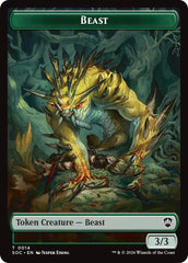 Beast // Primo, The Indivisible Double-Sided Token [Secrets of Strixhaven Commander Tokens] | Magic Magpie