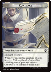Contract // Pegasus Double-Sided Token [Secrets of Strixhaven Commander Tokens] | Magic Magpie