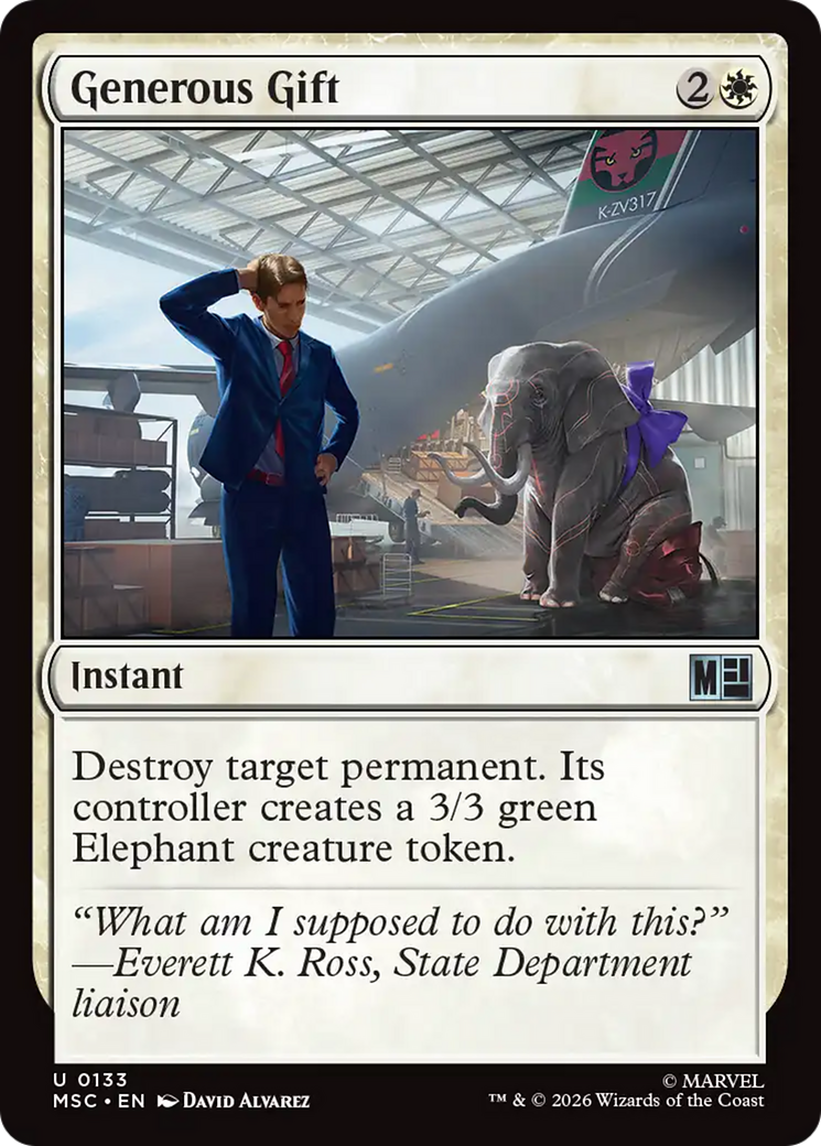Generous Gift (Surge Foil) [Marvel Super Heroes Commander] | Magic Magpie
