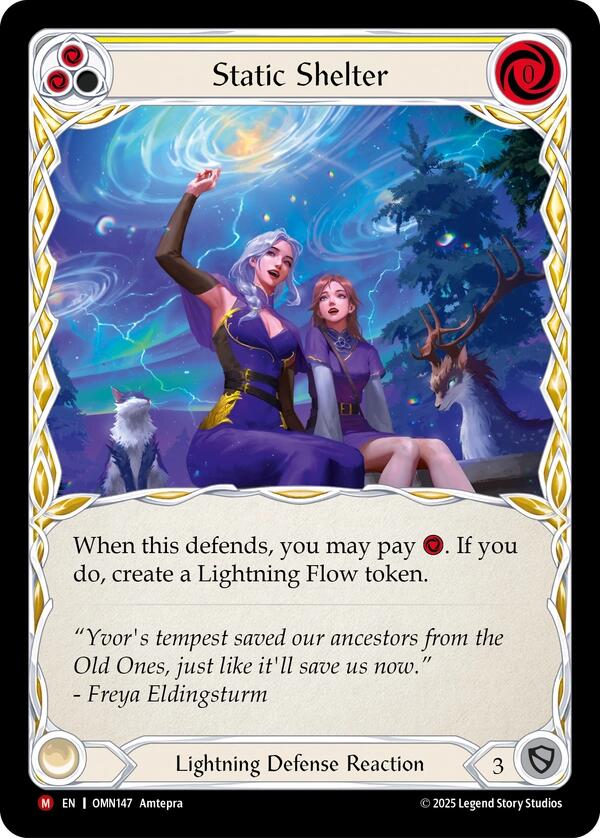 Static Shelter [OMN147] (Omens of the Third Age)  Cold Foil | Magic Magpie