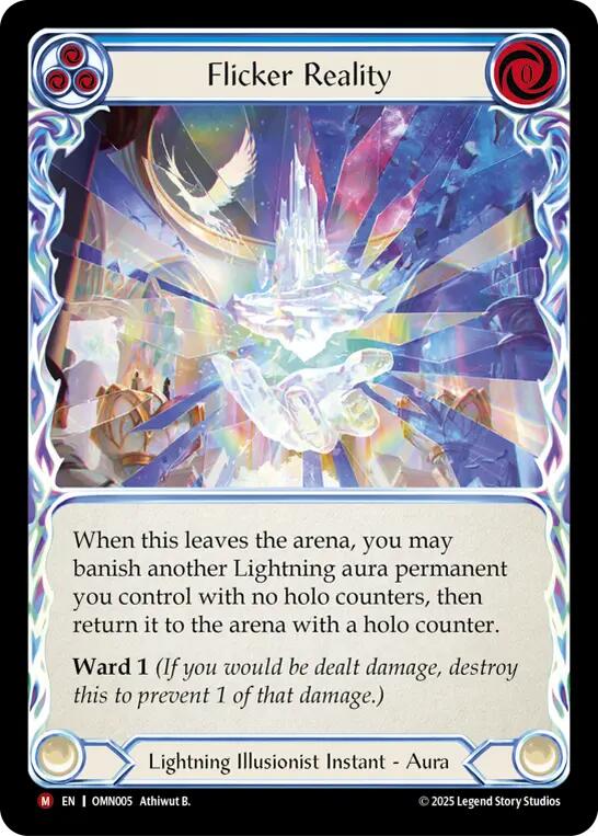 Flicker Reality [OMN005] (Omens of the Third Age)  Rainbow Foil | Magic Magpie