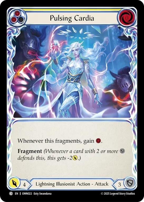 Pulsing Cardia (Yellow) [OMN022] (Omens of the Third Age) | Magic Magpie
