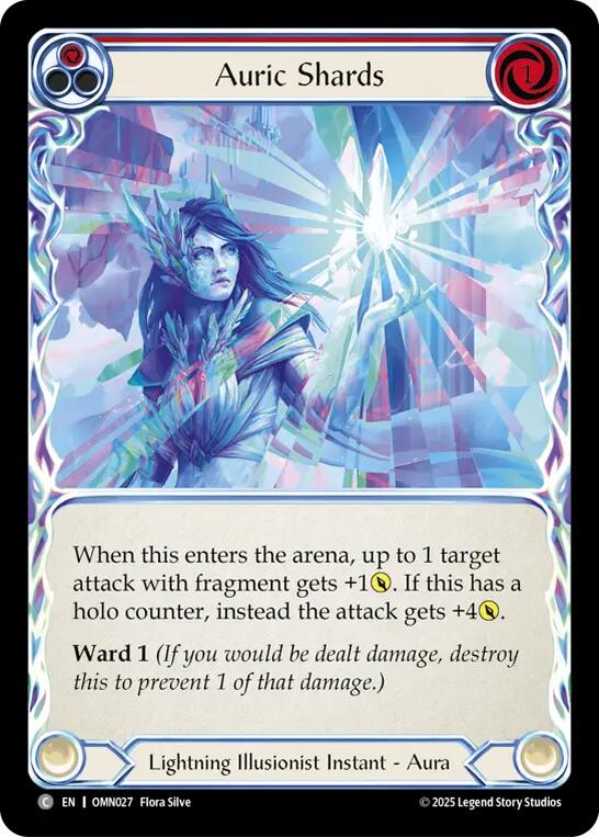 Auric Shards (Red) [OMN027] (Omens of the Third Age) | Magic Magpie