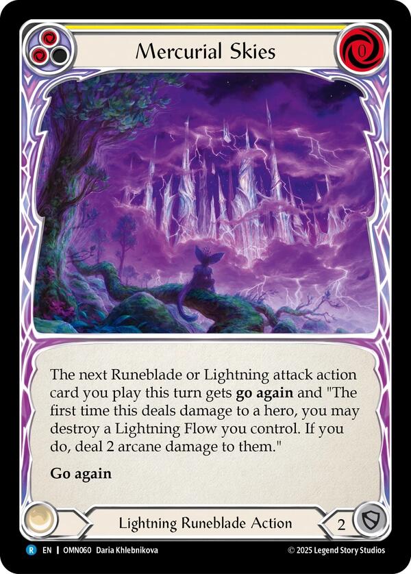 Mercurial Skies (Yellow) [OMN060] (Omens of the Third Age) | Magic Magpie