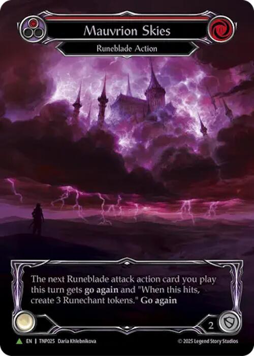 Mauvrion Skies (Red) (Marvel) [TNP025] (Promo)  Rainbow Foil | Magic Magpie