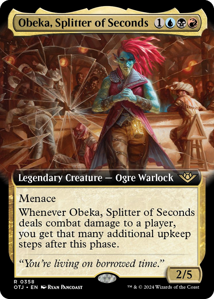 Obeka, Splitter of Seconds (Extended Art) [Outlaws of Thunder Junction] | Magic Magpie