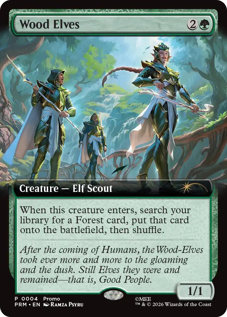 Wood Elves (Extended Art) [Media Promos] | Magic Magpie