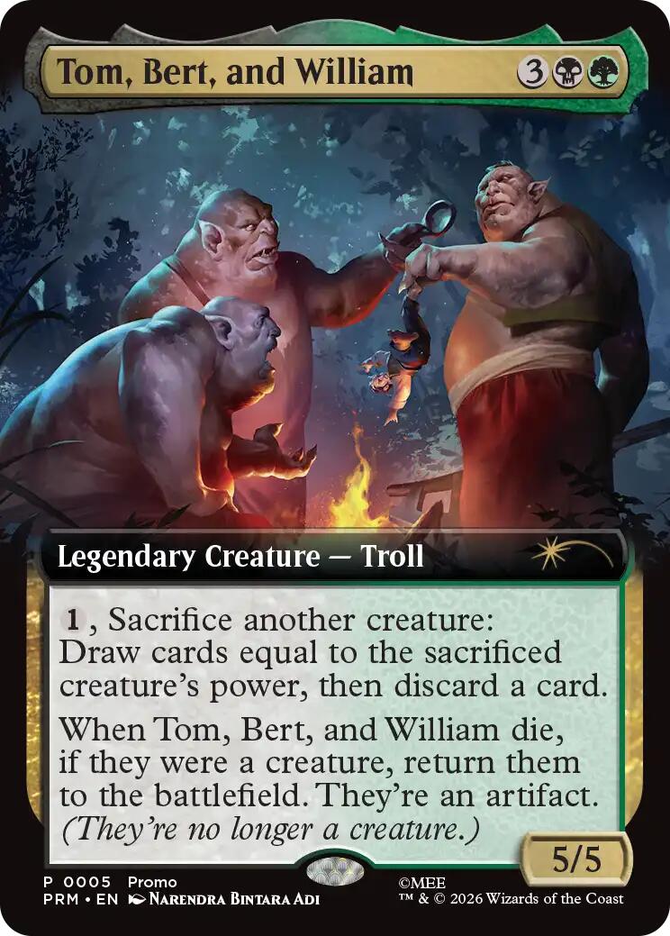 Tom, Bert, and William (Extended Art) [Media Promos] | Magic Magpie