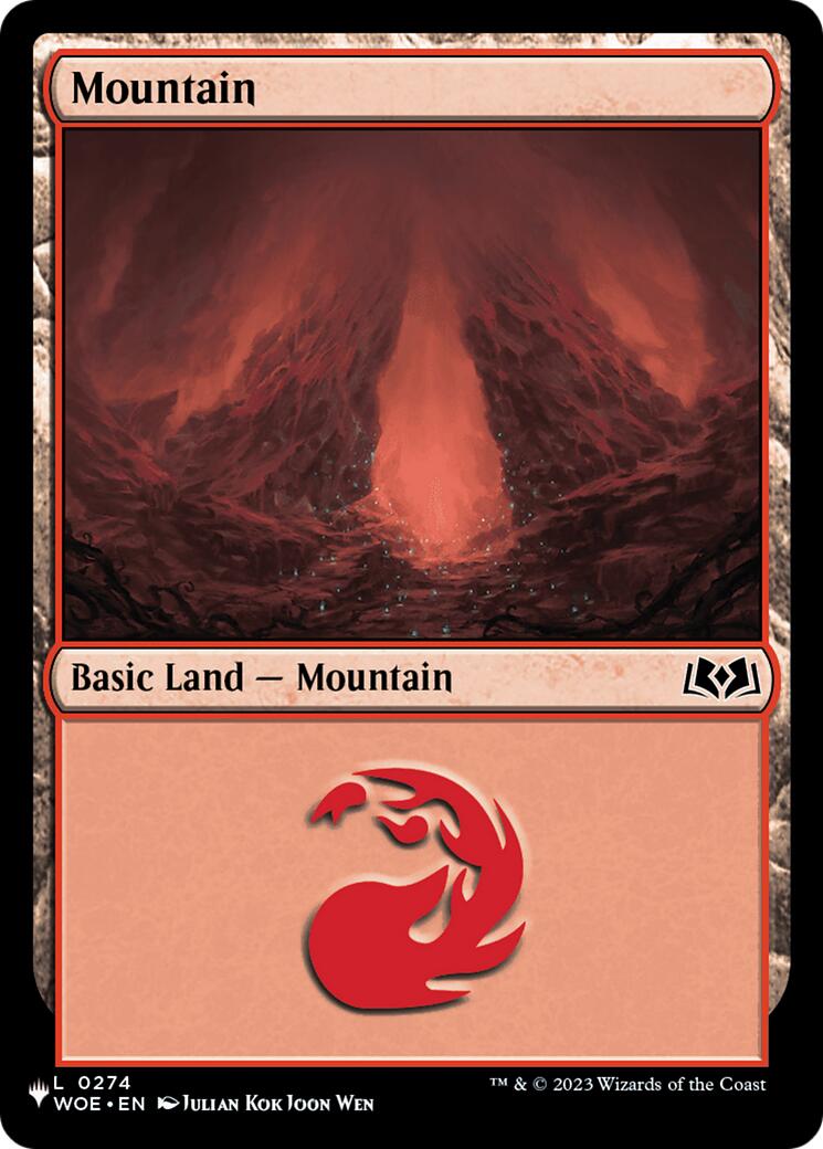Mountain (0274) (WOE) [The List] | Magic Magpie