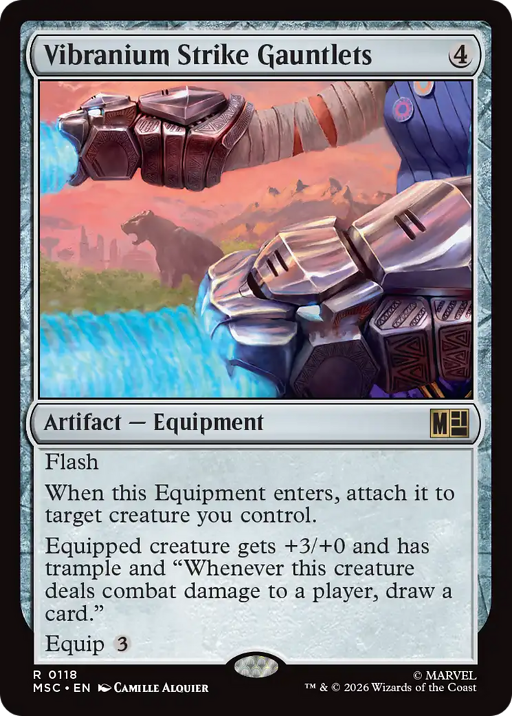 Vibranium Strike Gauntlets (Surge Foil) [Marvel Super Heroes Commander] | Magic Magpie