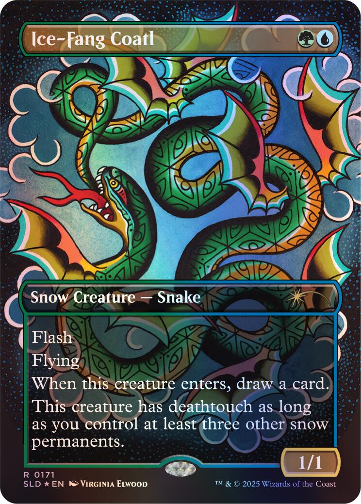 Ice-Fang Coatl (0171) (Rainbow Foil) [Secret Lair Drop Series] | Magic Magpie