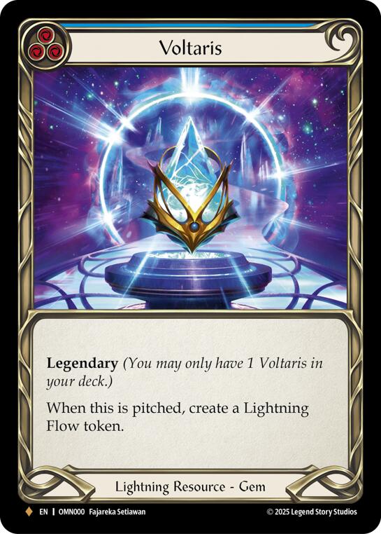 Voltaris (Blue) [OMN000] (Omens of the Third Age)  Cold Foil | Magic Magpie