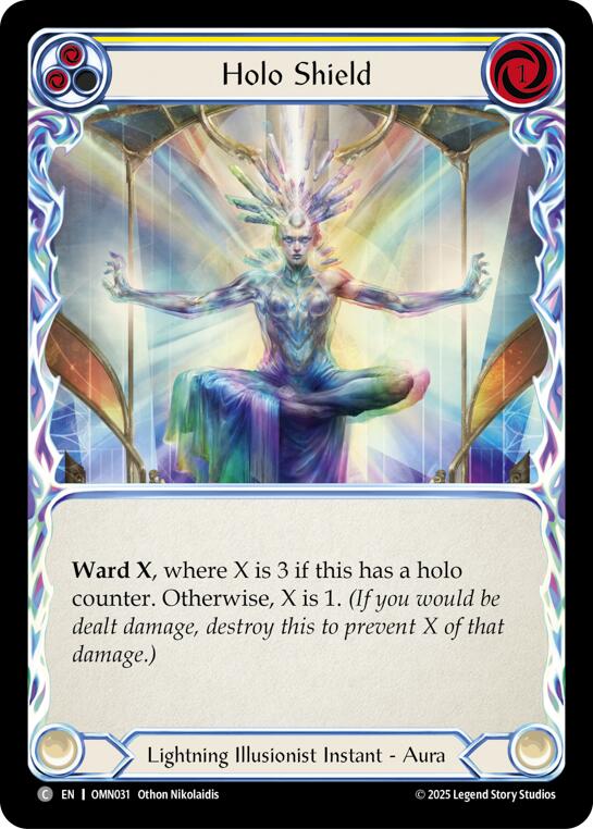 Holo Shield (Yellow) [OMN031] (Omens of the Third Age) | Magic Magpie