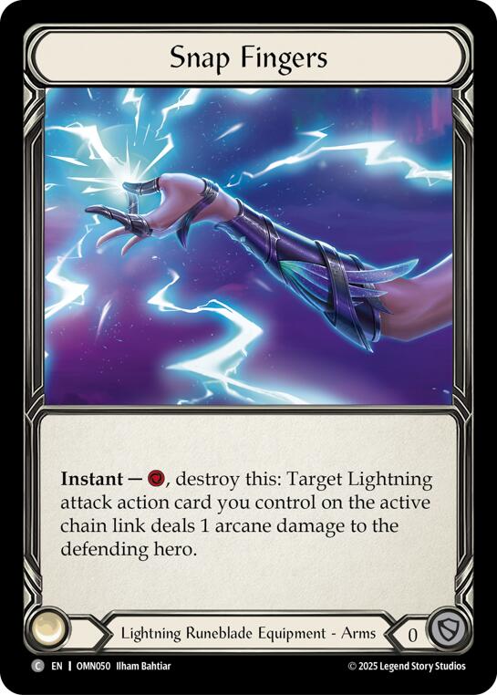 Snap Fingers [OMN050] (Omens of the Third Age)  Cold Foil | Magic Magpie