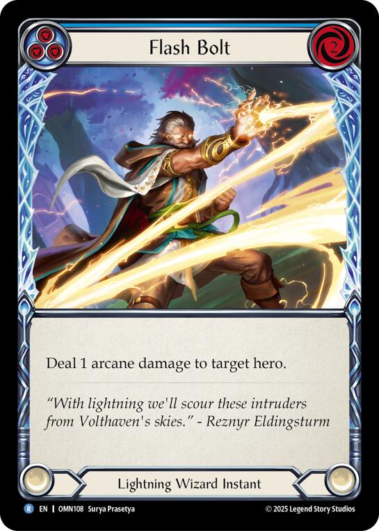 Flash Bolt (Blue) [OMN108] (Omens of the Third Age) | Magic Magpie