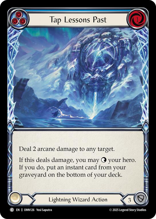Tap Lessons Past (Blue) [OMN126] (Omens of the Third Age) | Magic Magpie