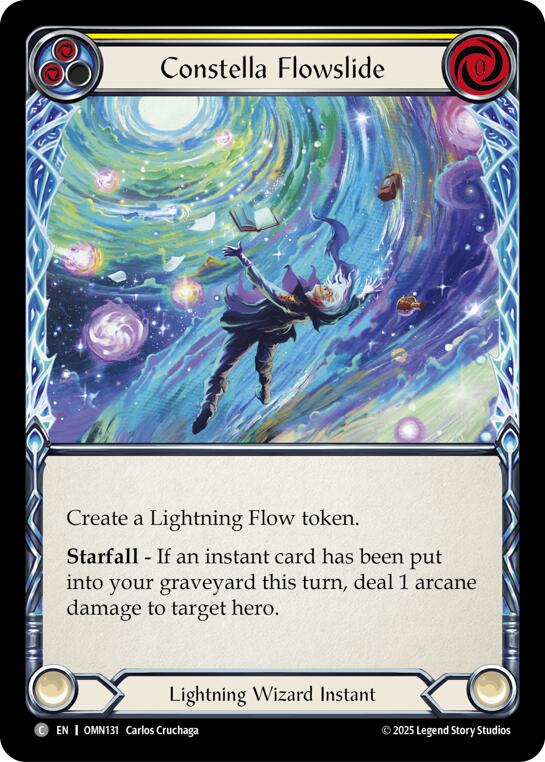 Constella Flowslide (Yellow) [OMN131] (Omens of the Third Age)  Rainbow Foil | Magic Magpie