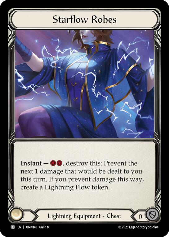 Starflow Robes [OMN143] (Omens of the Third Age)  Cold Foil | Magic Magpie