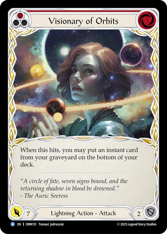Visionary Of Orbits (Red) [OMN151] (Omens of the Third Age) | Magic Magpie
