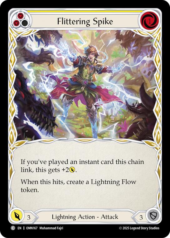 Flittering Spike (Yellow) [OMN167] (Omens of the Third Age) | Magic Magpie