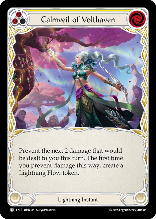 Calmveil Of Volthaven (Yellow) [OMN185] (Omens of the Third Age) | Magic Magpie