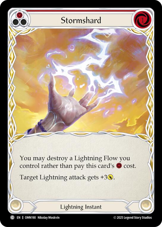 Stormshard (Red) [OMN190] (Omens of the Third Age)  Rainbow Foil | Magic Magpie