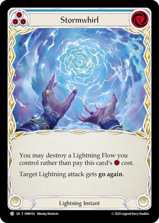 Stormwhirl (Blue) [OMN192] (Omens of the Third Age)  Rainbow Foil | Magic Magpie
