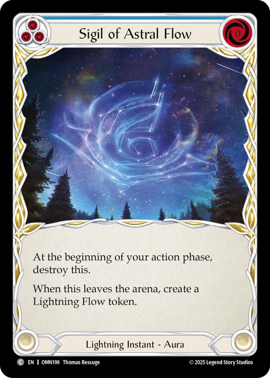 Sigil Of Astral Flow (Blue) [OMN199] (Omens of the Third Age) | Magic Magpie