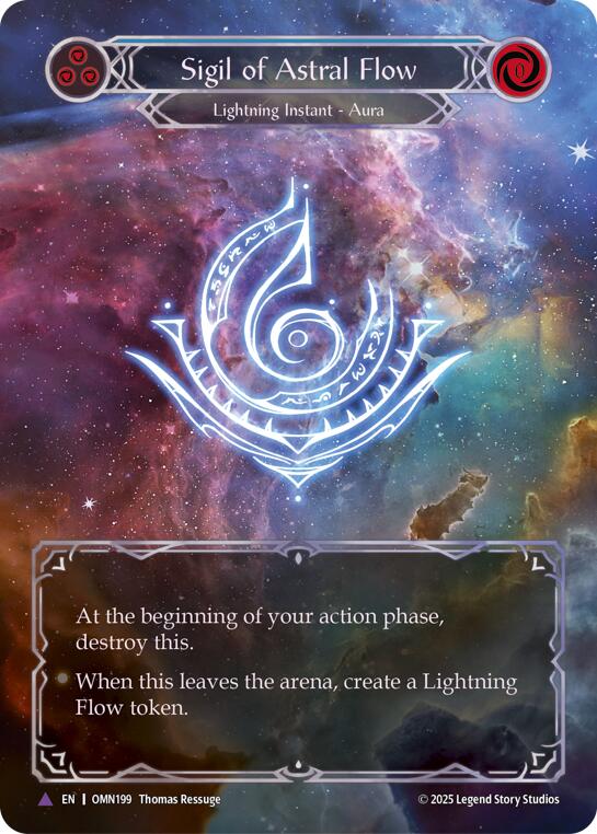 Sigil Of Astral Flow (Blue) (Marvel) [OMN199] (Omens of the Third Age)  Cold Foil | Magic Magpie