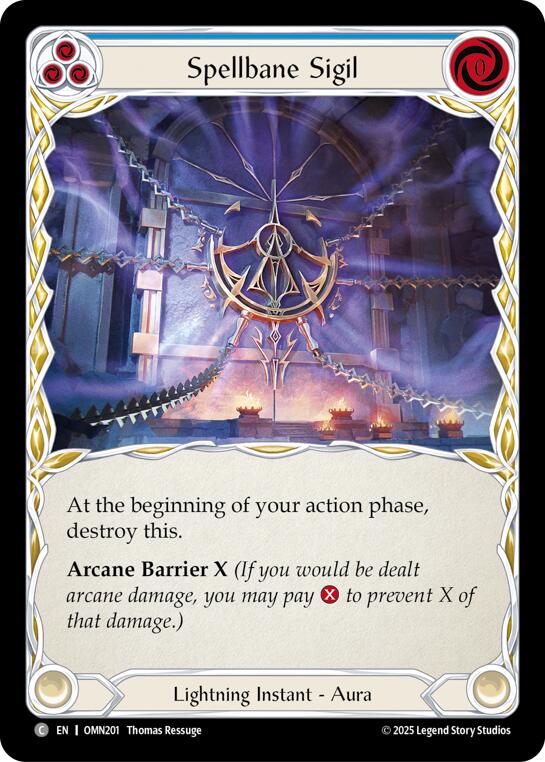 Spellbane Sigil (Blue) [OMN201] (Omens of the Third Age) | Magic Magpie