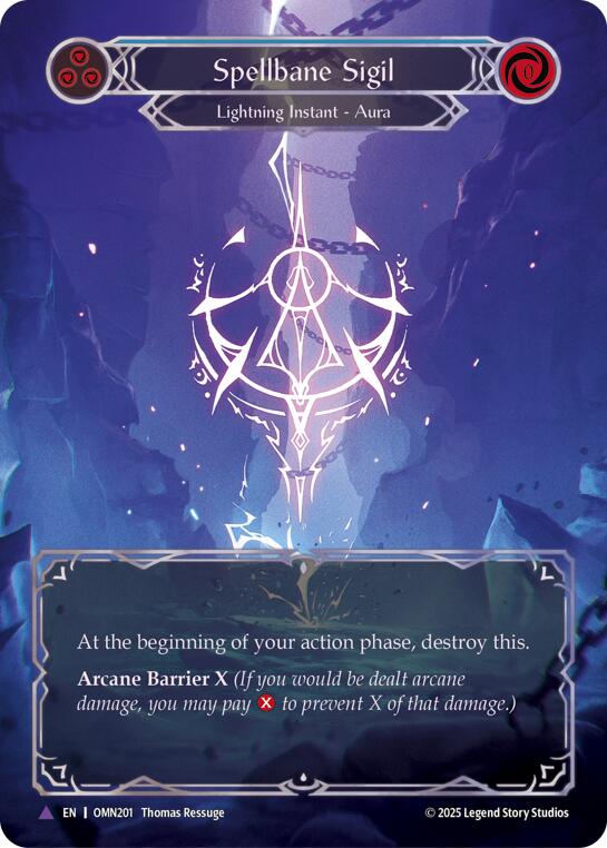 Spellbane Sigil (Blue) (Marvel) [OMN201] (Omens of the Third Age)  Cold Foil | Magic Magpie