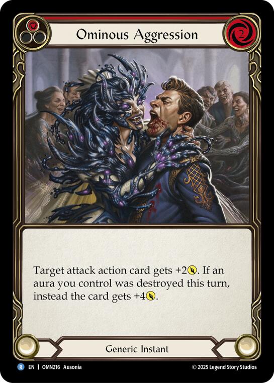 Ominous Aggression (Red) [OMN216] (Omens of the Third Age) | Magic Magpie