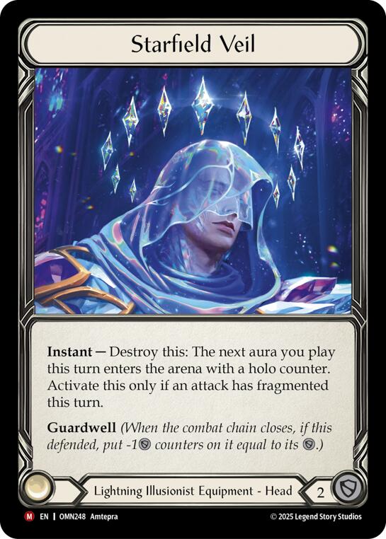 Starfield Veil [OMN248] (Omens of the Third Age)  Cold Foil | Magic Magpie