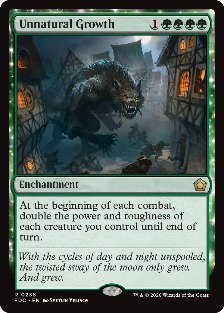 Unnatural Growth [Foundations Commander] | Magic Magpie