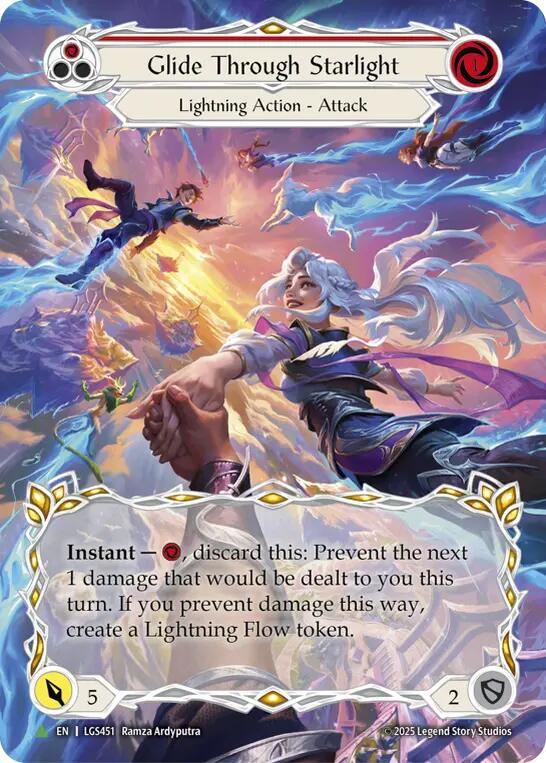 Glide Through Starlight (Red) [LGS451] (Promo)  Cold Foil | Magic Magpie