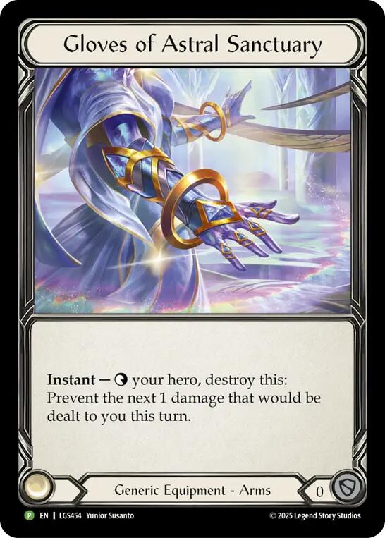 Gloves Of Astral Sanctuary [LGS454] (Promo)  Cold Foil | Magic Magpie