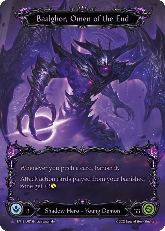 Baalghor, Omen of the End (Marvel) [IAR159-MV] (Omens of the Third Age)  Cold Foil | Magic Magpie