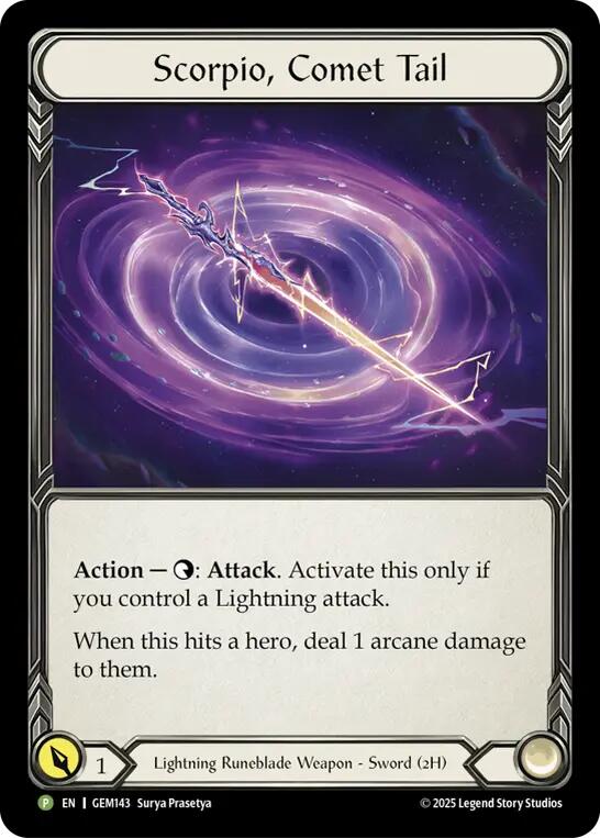 Scorpio, Comet Tail [GEM143-CF] (GEM Pack 5)  Cold Foil | Magic Magpie