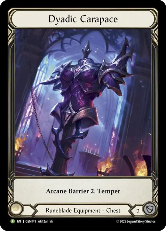 Dyadic Carapace [GEM149-RF] (GEM Pack 5)  Rainbow Foil | Magic Magpie