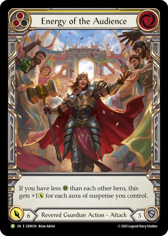 Energy of the Audience (Yellow) [GEM159] (GEM Pack 5) | Magic Magpie