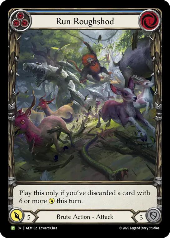 Run Roughshod (Blue) [GEM162] (GEM Pack 5) | Magic Magpie