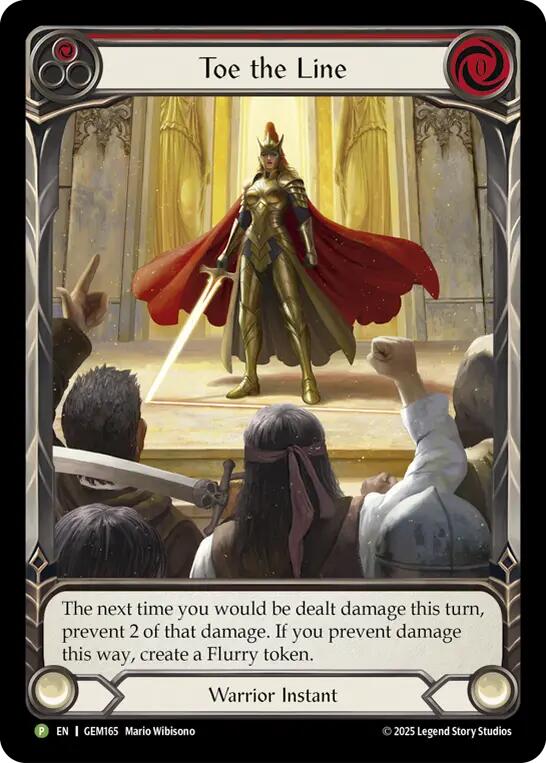 Toe the Line (Red) [GEM165] (GEM Pack 5) | Magic Magpie