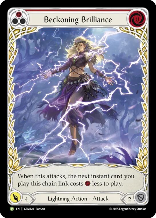 Beckoning Brilliance (Red) [GEM170] (GEM Pack 5) | Magic Magpie