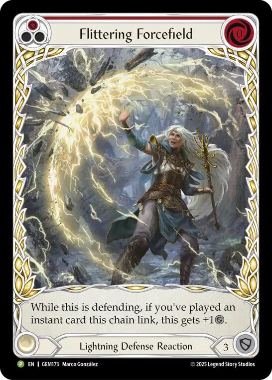 Flittering Forcefield (Red) [GEM173] (GEM Pack 5) | Magic Magpie