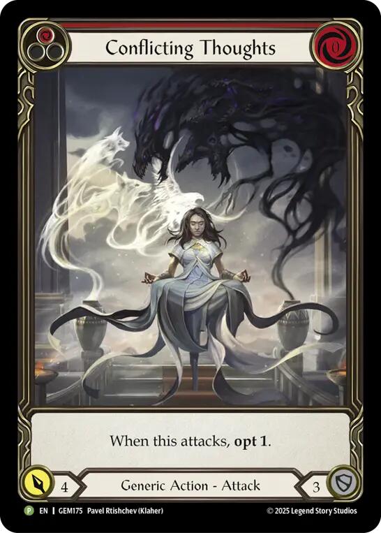 Conflicting Thoughts (Red) [GEM175] (GEM Pack 5) | Magic Magpie