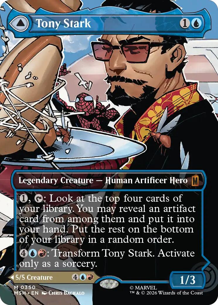 Tony Stark (Borderless) (0350) [Marvel Super Heroes] | Magic Magpie