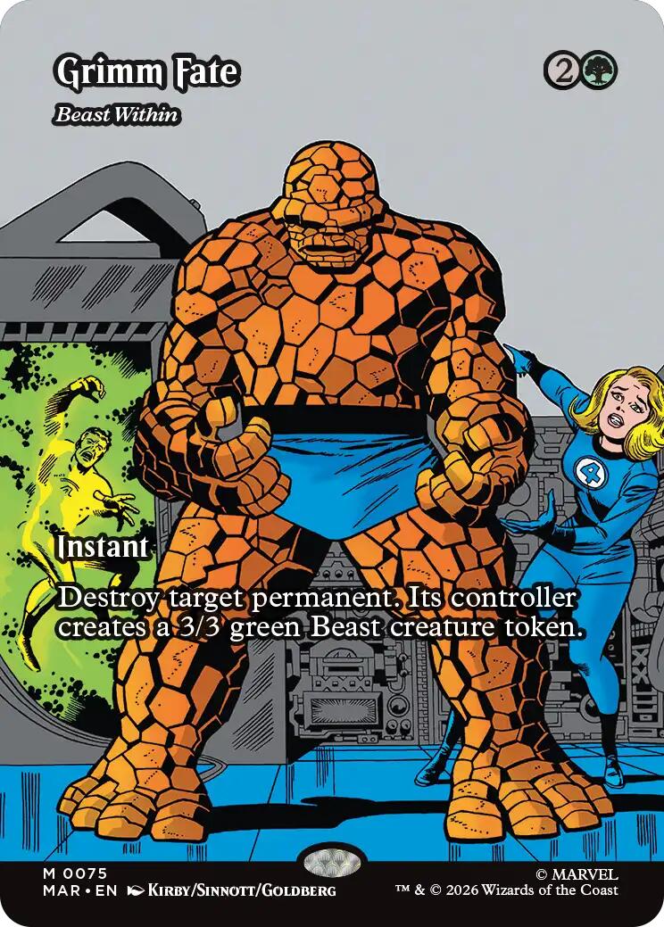 Grimm Fate - Beast Within (Borderless) [Marvel Universe: Eternal-Legal] | Magic Magpie